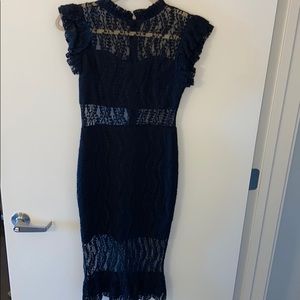 Lace black mermaid dress - Lucy Wang S